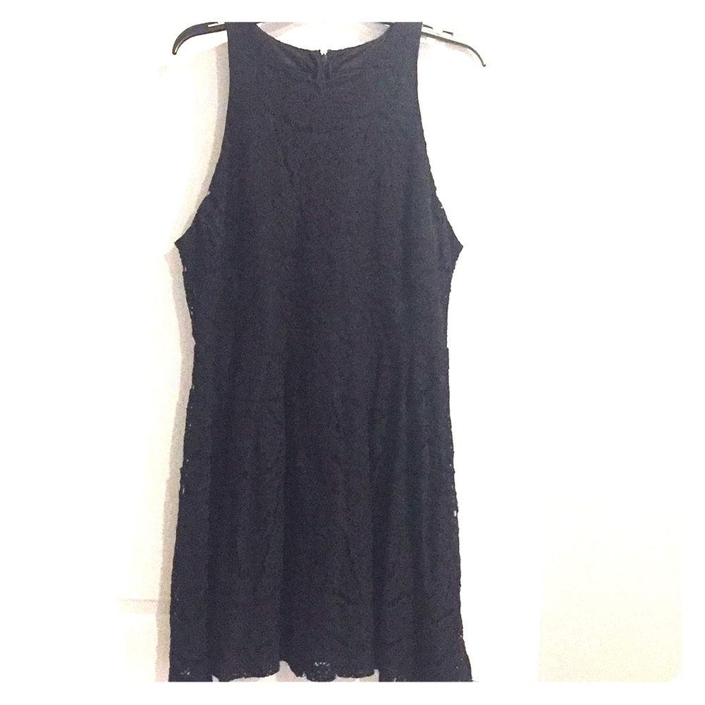 Black lace dress